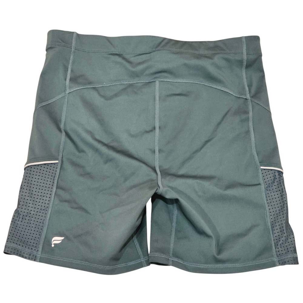 Fabletics Stride 9 High Waisted Shorts Women's XL Storm Slate NWT $65